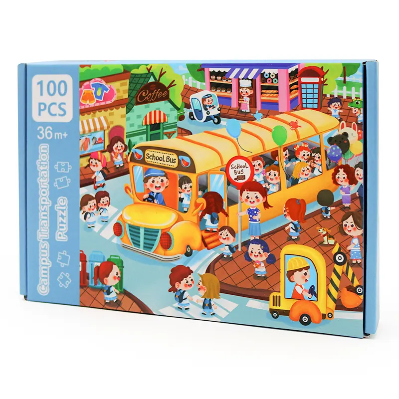 پازل 100 تکه مدل حمل و نقل جاده ای کد 363843