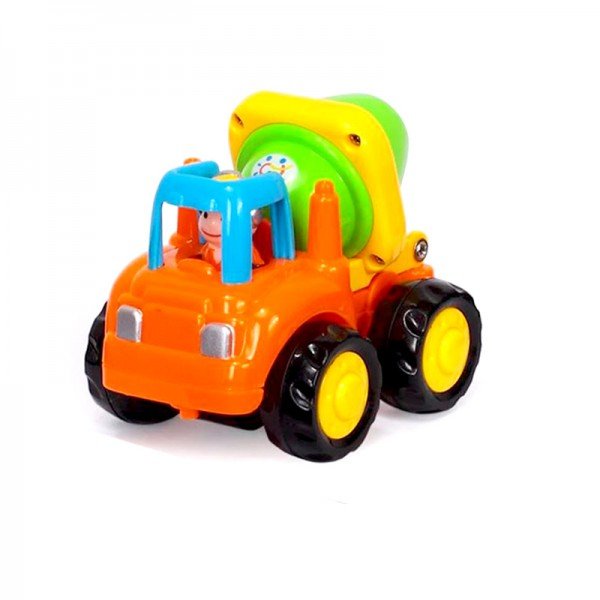 اسباب بازی کاميون ميکسر سيمان نارنجی هولی تويز HUILE TOYS مدل P/326CD/MN