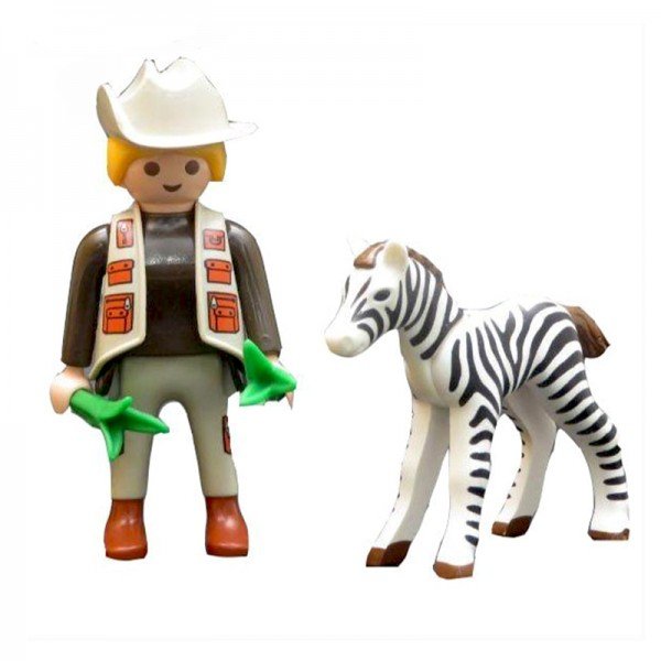 آدمک جنگلبان و گورخر Playmobil مدل 10062