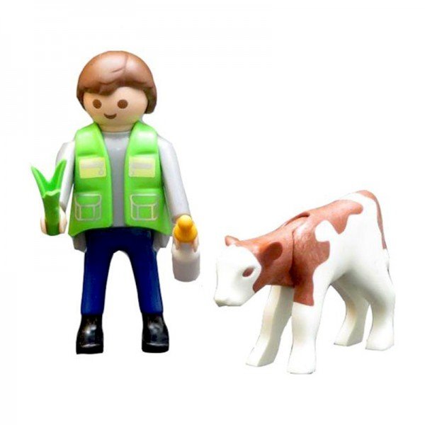 آدمک  و گاو Playmobil مدل 1006