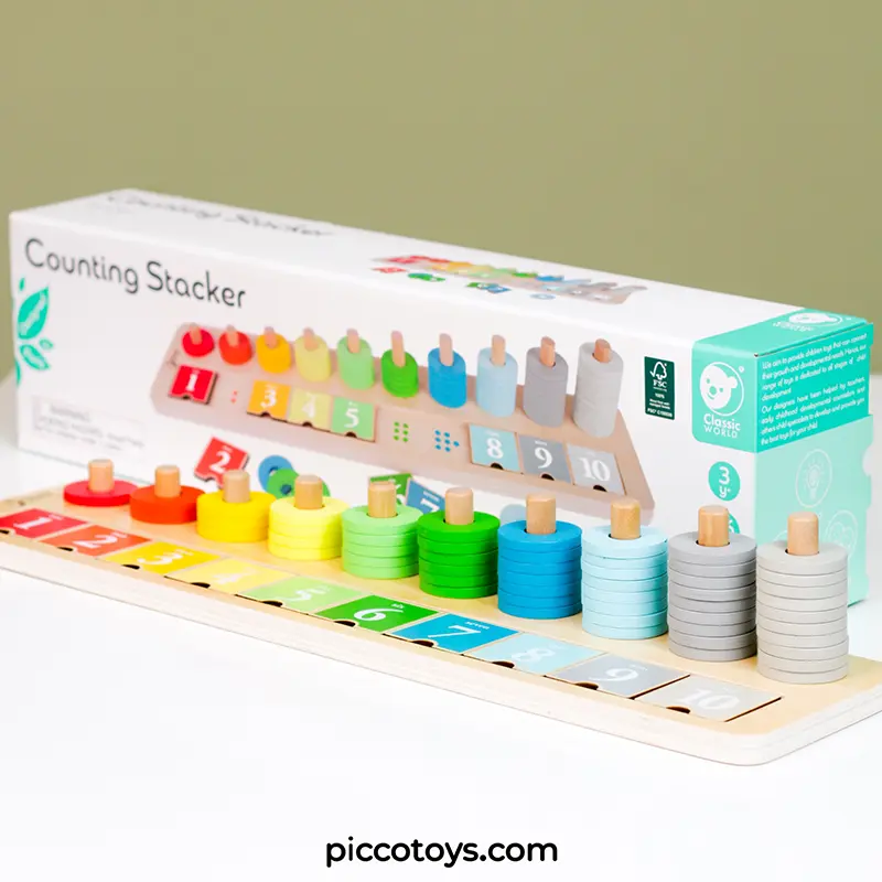 تخته چوبی شمارش اعداد کلاسیک ورلد Classic World Counting Stacker کد 54556