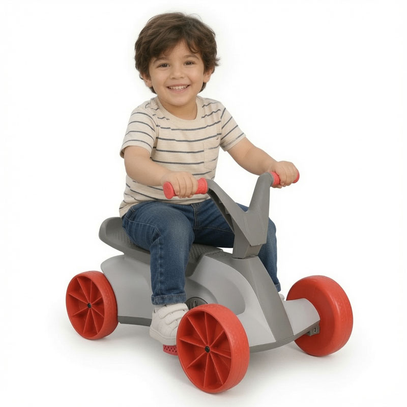 سه چرخه کودک رنگ طوسی قرمز کد P/7276/B