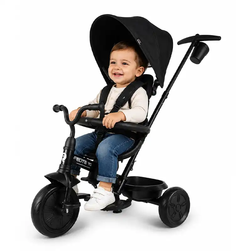 سه چرخه کودک پلی کیدز مدل Elite platinum 6in1 Play Kids رنگ مشکی کد 7616410