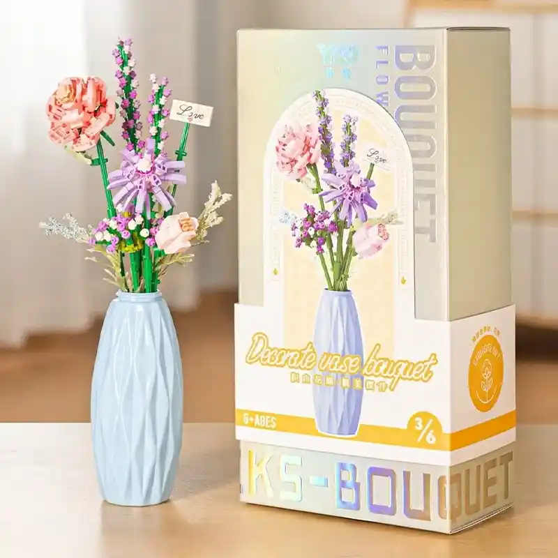 لگو گل به همراه گلدان آبی کد P2352