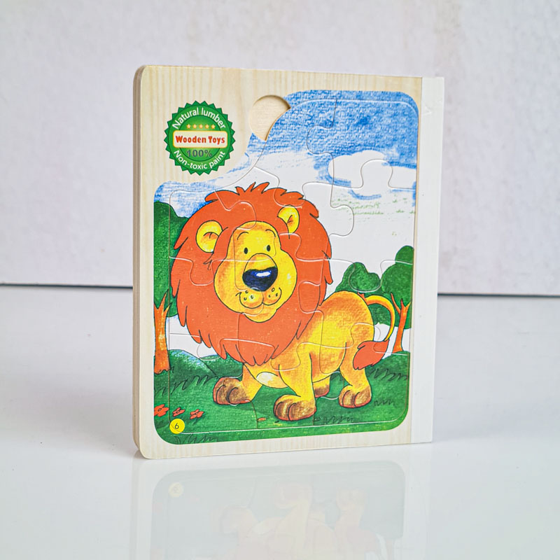 پازل کتابی چوبی مدل حیوانات کد XLE-915