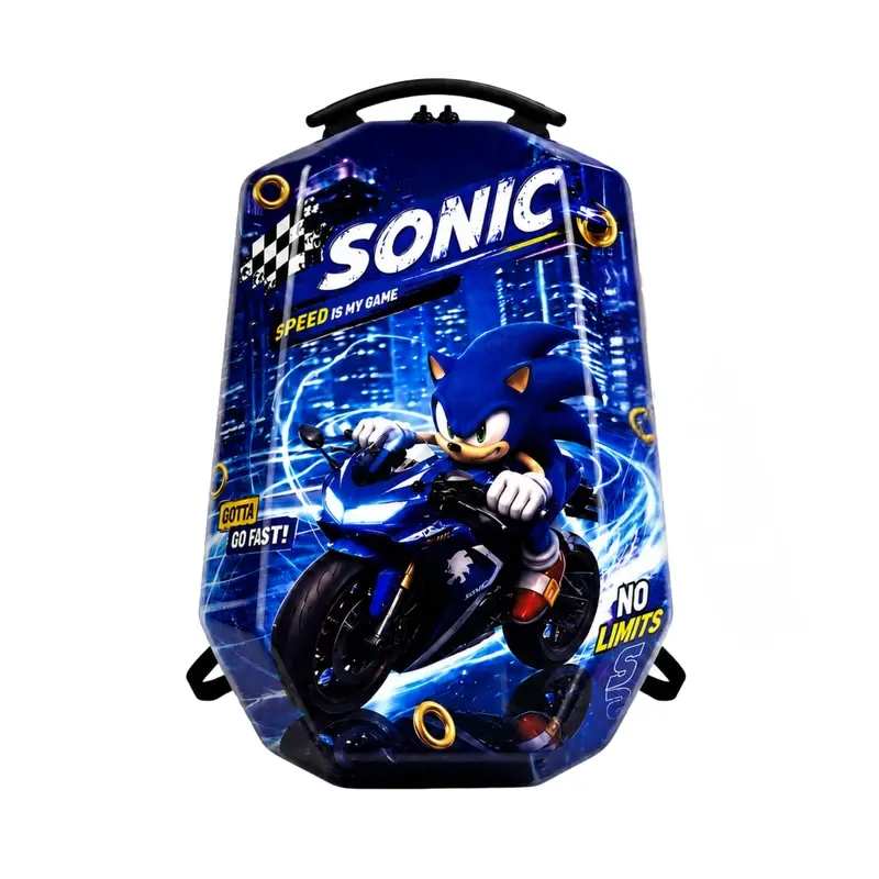 کوله پشتی مدرسه هارد کیس مارینوکس MARINOX طرح سونیک کد P/MS1050/E