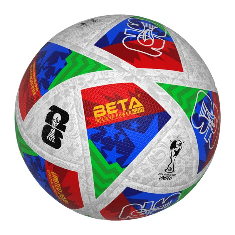 توپ فوتبال چرمی UNITED مخصوص چمن سایز 5 BETA کد 2026S5