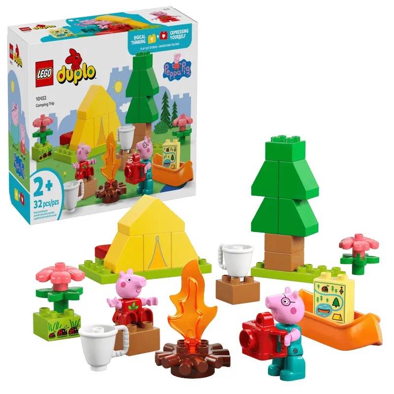 لگو دوپلو  32 قطعه مدل چادر کمپ پپا پیگ LEGO Camping Trip کد 10452