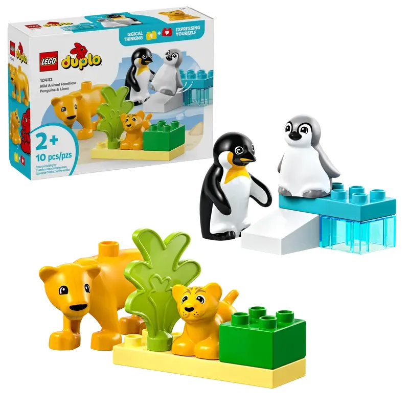 لگو دوپلو 10 تکه مدل قطب Lego Wild Animal Families کد 10442