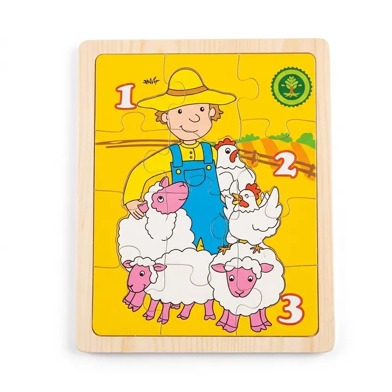 پازل کتابی چوبی مدل مزرعه کد XLE-916
