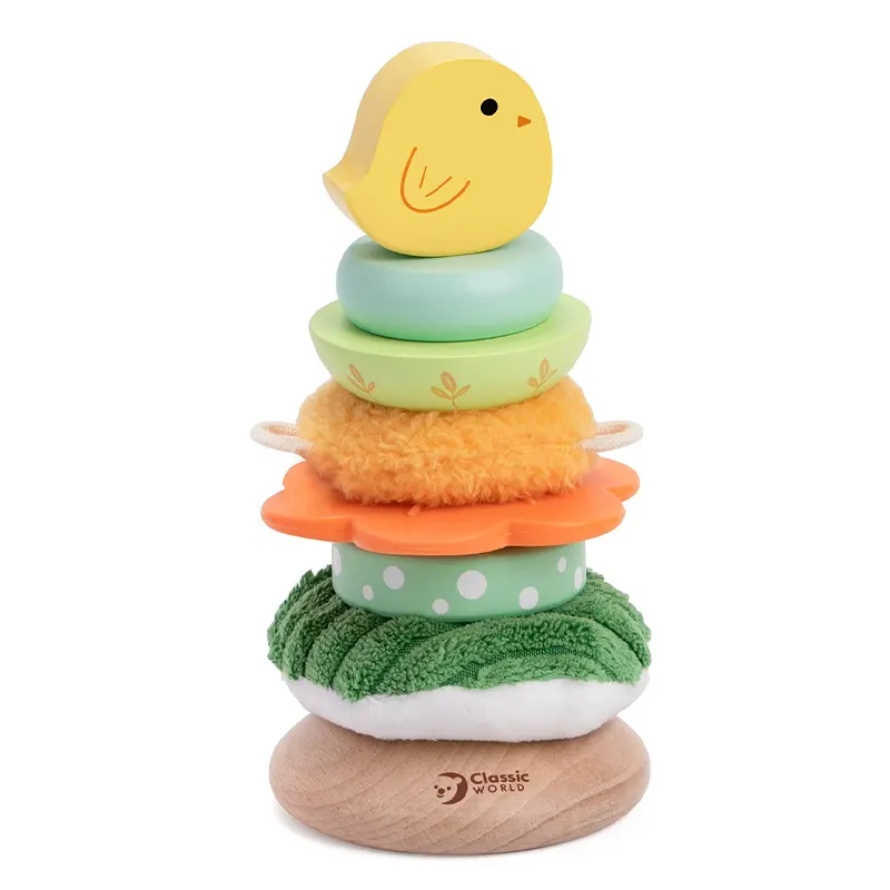 اسباب بازی برج هوش چوبی کلاسیک ورلد مدل جوجه CLASSIC WORLD Birdy Tower کد 20316