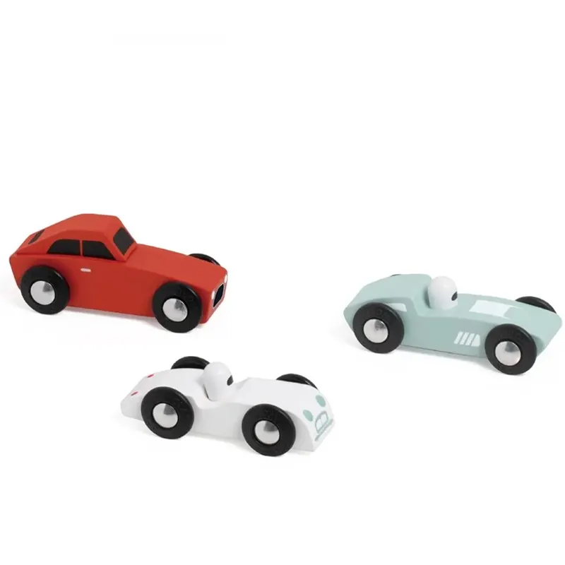 ست ماشین اسپورت چوبی کلاسیک ورلد 3 عددی Sports Car Set CLASSIC WORLD کد 20250
