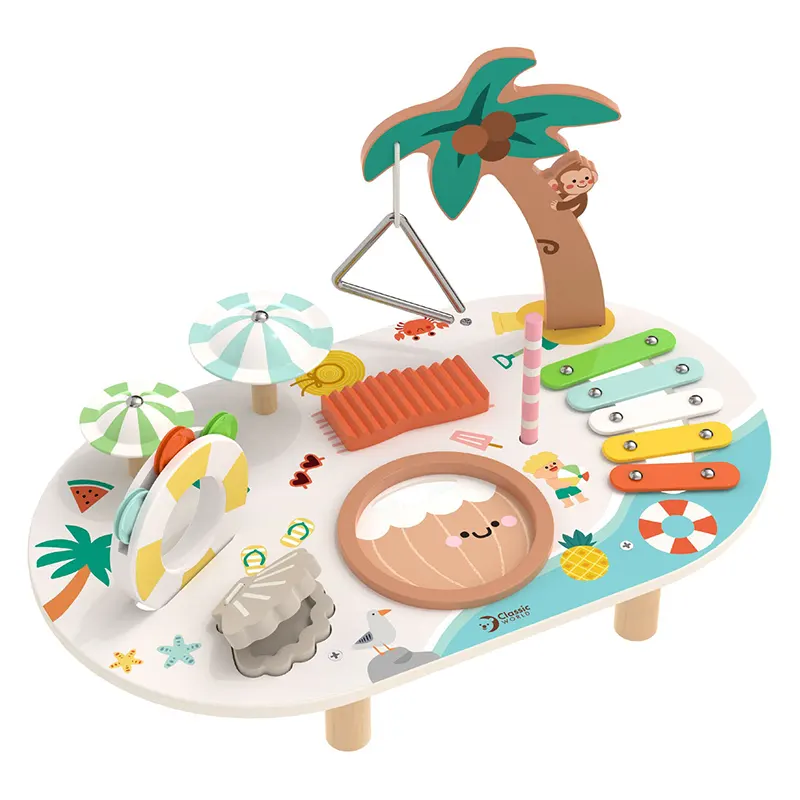 میز موسیقی چوبی ساحلی کلاسیک ورلد Beach Music Table CLASSIC WORLD کد 40597