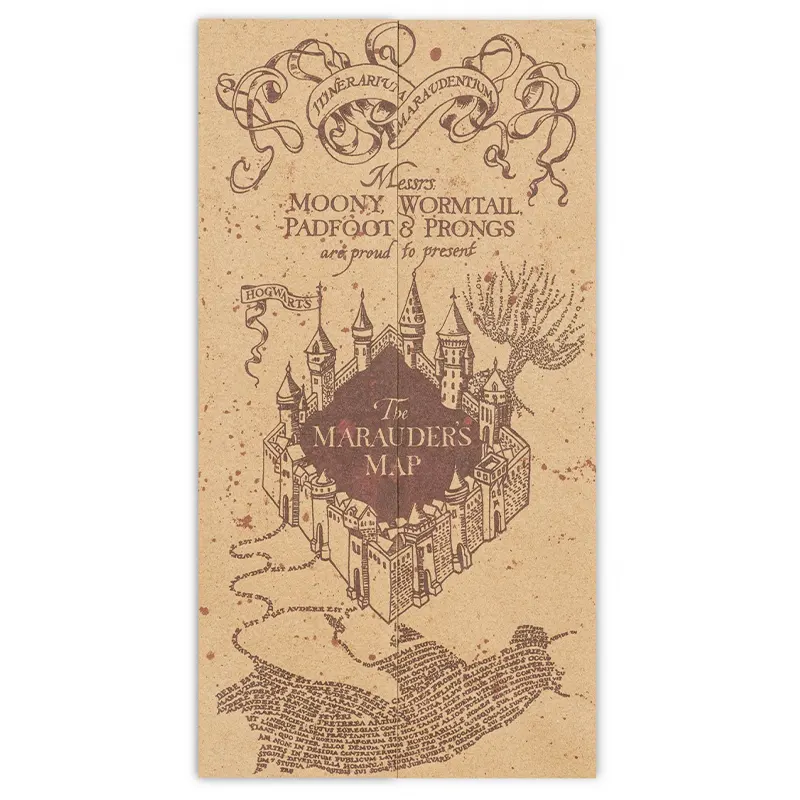 نقشه غارتگر هری پاتر Marauder’s Map کد 7844915