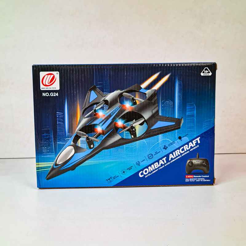 کوادکوپتر کنترلی طرح جت جنگنده COMBAT AIRCRAFT چهار ملخه کد NOG24