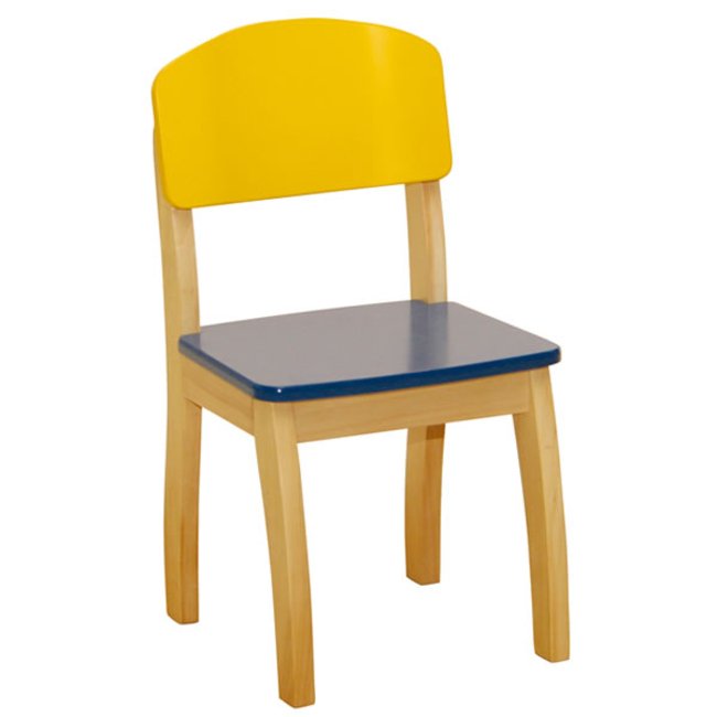 صندلی کودک چوبی robaسرمه ای  کد 50778