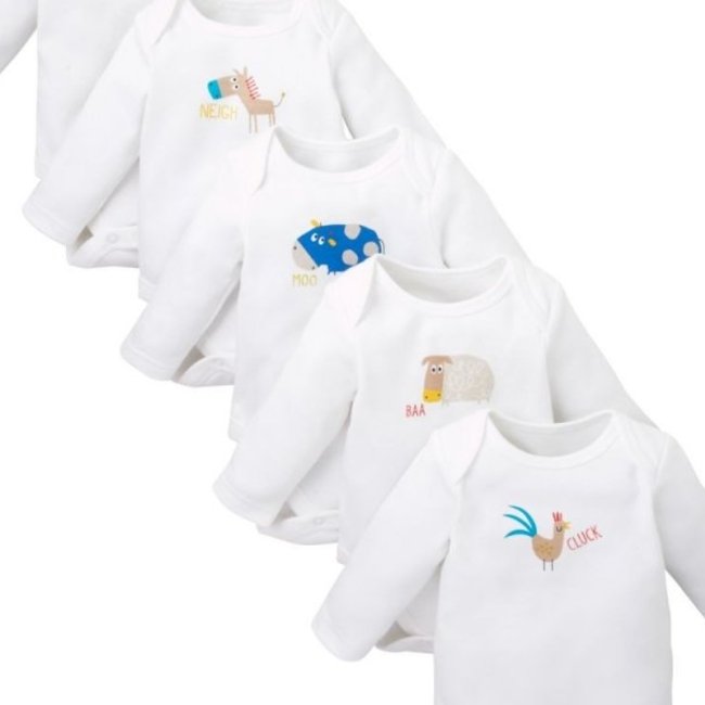 لباس بادی پسرانه طرح حیواناتmothercare