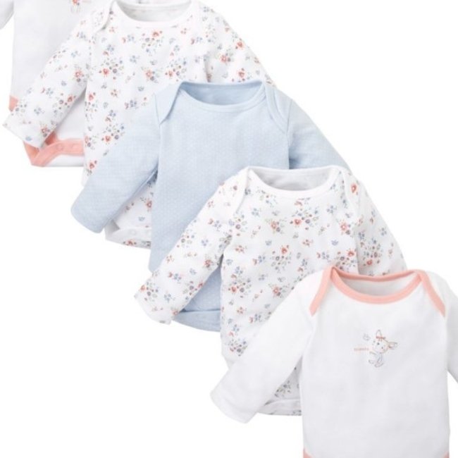 لباس بادی دخترانه گلدار mothercare