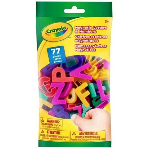 حروف و اعداد انگلیسی 77 تکه مگنتی crayola کد 9942