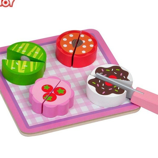 ست 10تکه شیرینی چوبی tooky_toys کدtka493