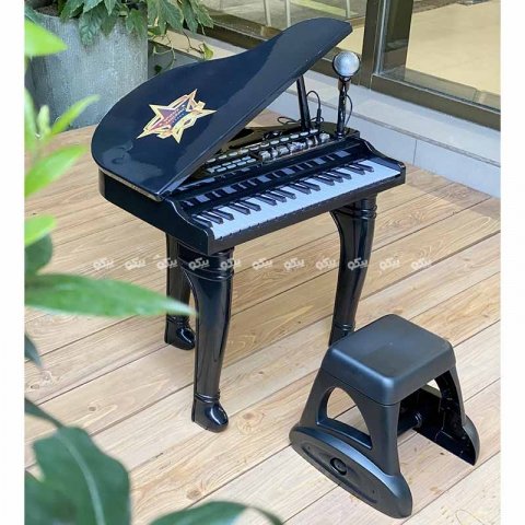 پیانو اسباب بازی مشکی با میکروفون مدل winfun 002045