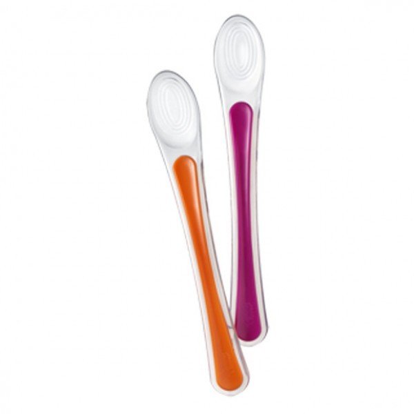 قاشق 2 عددی سیلیکون  Explora First Easy Weaning Spoons tommee tippee کد446600