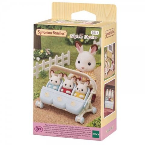 کالسکه سه قلو سیلوانیان فامیلیز sylvanian families کد 5533