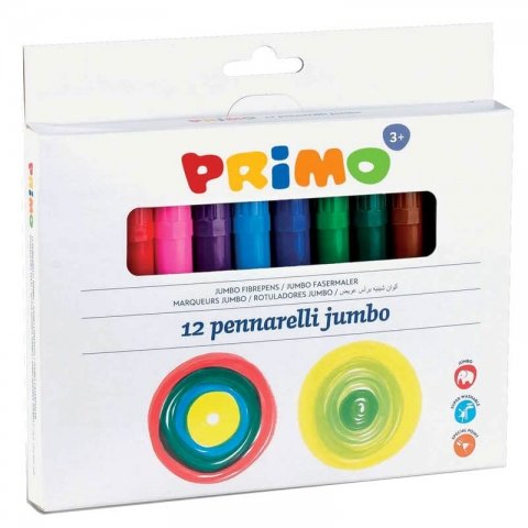 ماژیک نقاشی جامبو 12 رنگ پریمو کد 603JUMBO12