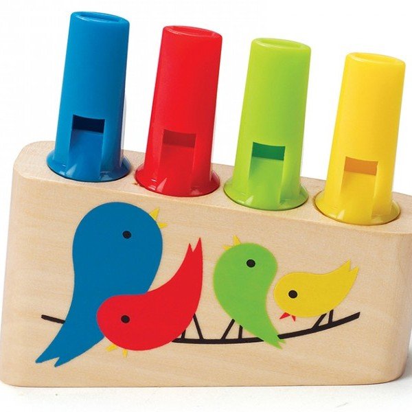 فلوت چوبی کودک rainbow pan flute hape 1025