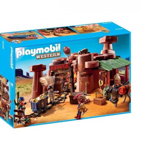 ساختنی پلي موبيل مدل playmobil western goldmine 5246