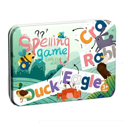 بازی حروف انگلیسی چوبی با کارت آموزش کلمات کد 0482