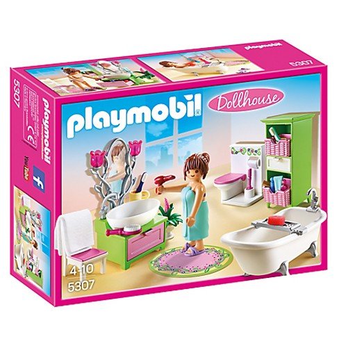 ساختني پلي موبيل مدل Vintage Bathroom Doll House 5307