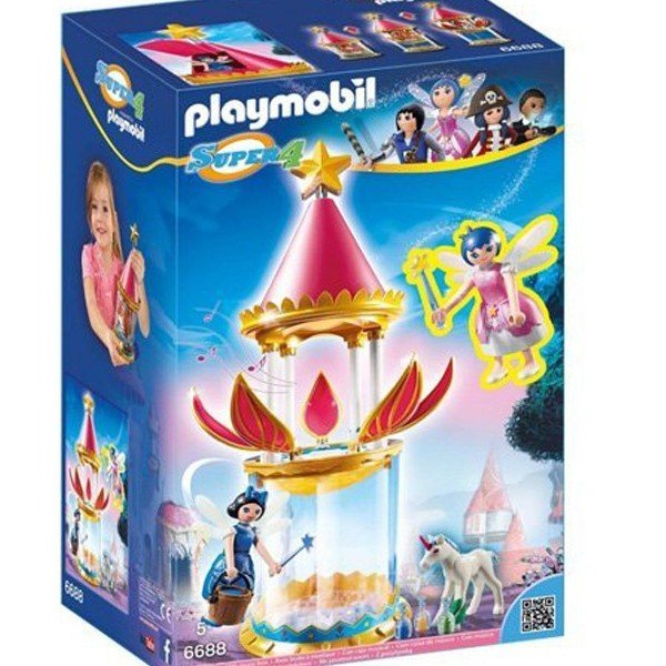 قصر پلی موبیل مدل PLAYMOBIL Musical Flower Tower with Twinkle 6688