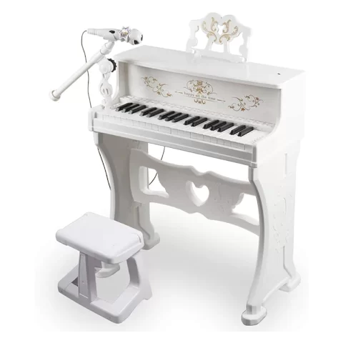 پیانو اسباب بازی سفید با میکروفون کد 88033