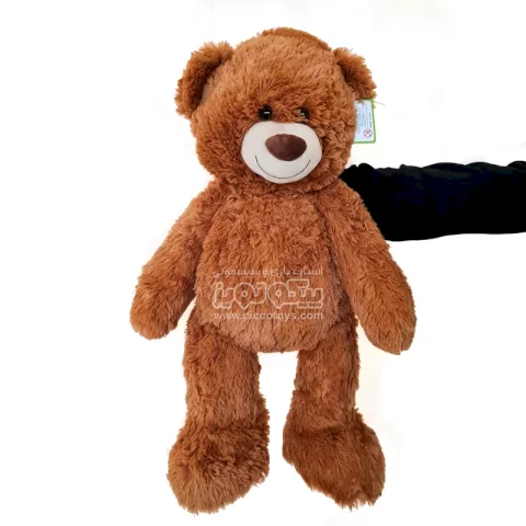 عروسک پولیشی خرس تدی قهوه ای کد P/AF100153/B