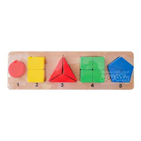 اسباب بازی چوبی مدل تقسیم اشکال هندسی کد 4013667