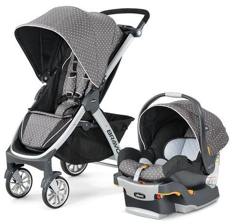 کالسکه و کریر chicco مدل BRAVO TRAVEL SYSTEM LILLA USA کد CH79095-67