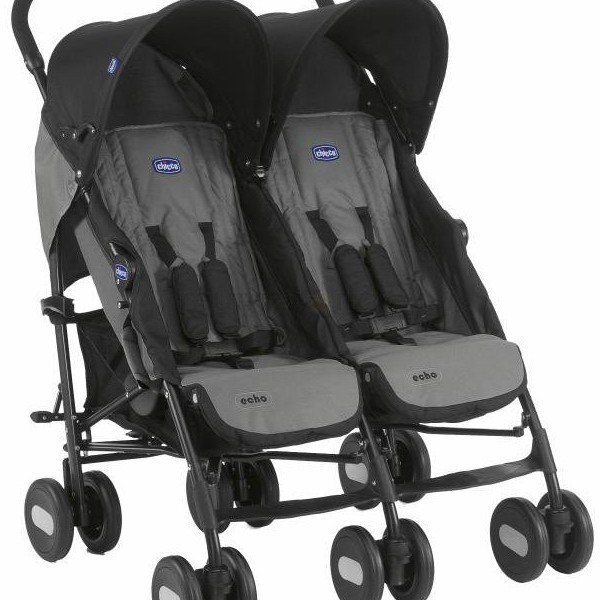 کالسکه دوقلو chicco مدل ECHO TWIN STROLLER COAL کد CH79311-22