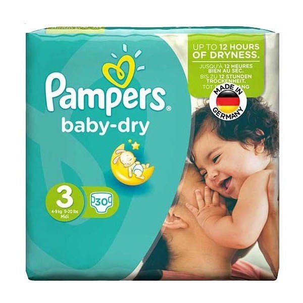 پوشک pampers سایز 3- 30 عددی