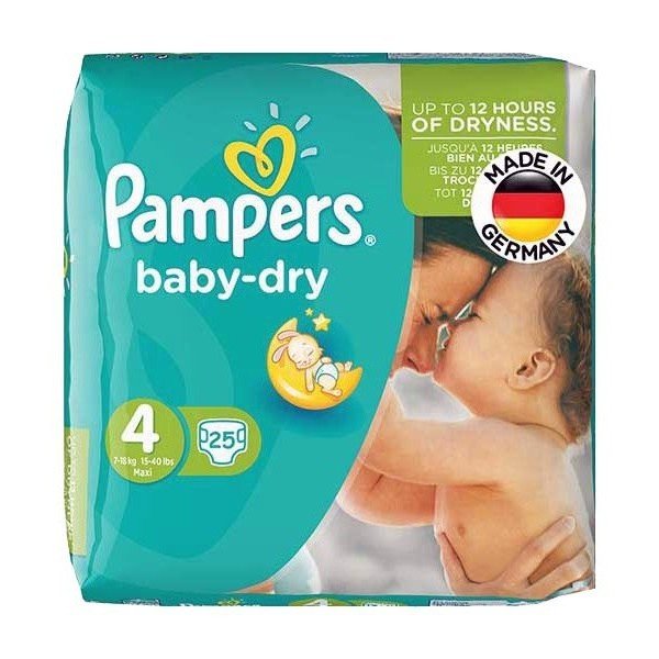 پوشک pampers سایز 4- 25 عددی