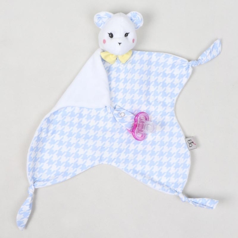 دستمال خواب نوزاد طرح موش آبی کد AR47