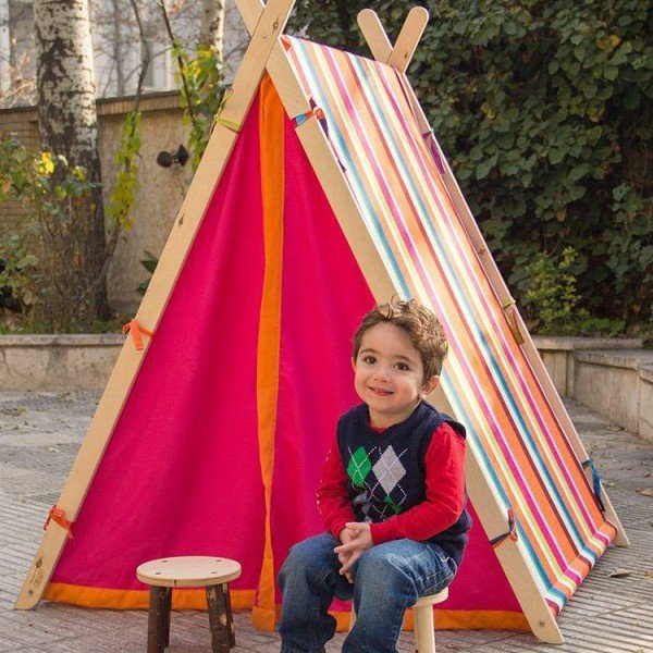 چادر پرنيان loopido (سرخآبي)