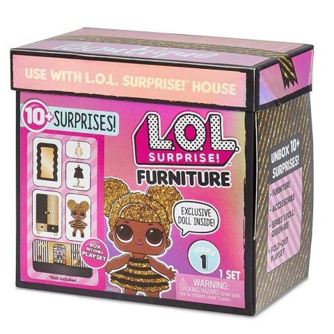 عروسک دخترانه لول سوپرایز lol surprise با لوازم مدل QEEN BEE  کد P/83023/B
