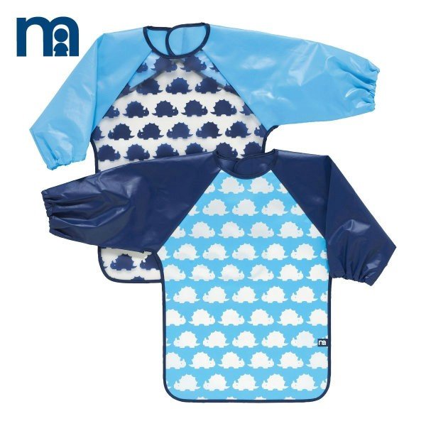 پیشبند آستیندار 2 عددی mothercare رنگ آبی