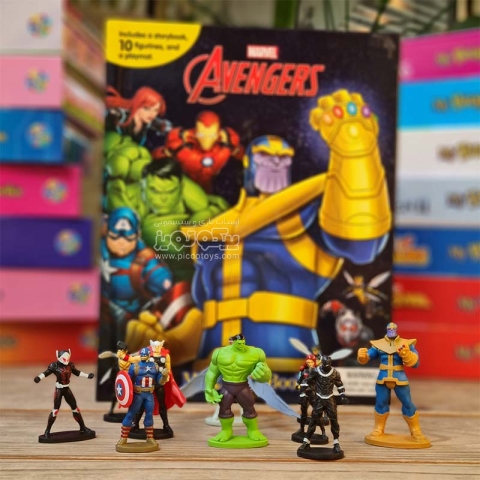 فیگور قهرمانان اونجرز با کتاب انگلیسی busy book avengers کد 336090