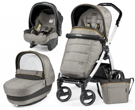 کالسکه peg perego مدل Book S Elite Modular رنگ luxe gray