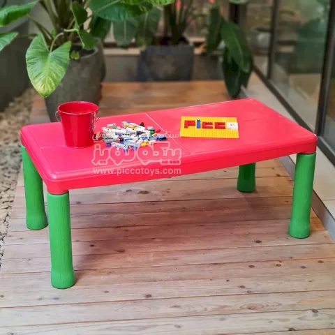 میز کودک مستطیل استار رنگ قرمز مدل P/7005/GH