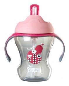 لیوان سوپاپ دار ضد چکه 230 میلEasy Drink Straw Cup 230ML tommeetippee کد 447015