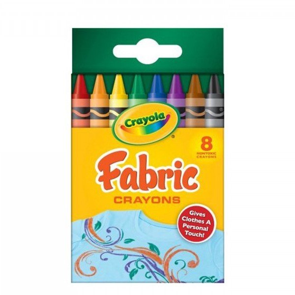 مداد شمعی قابل شست و شو 8 رنگ مخصوص لباس کودک crayola کد 5009