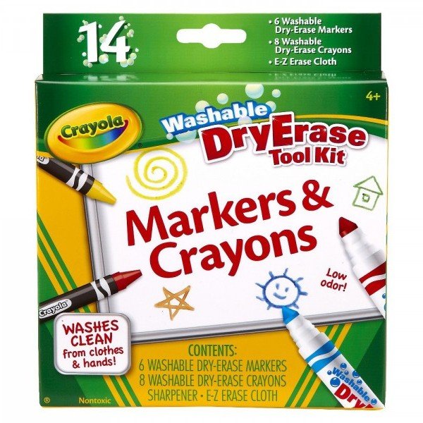 ماژیک قابل شست و شو 14 رنگ دو کاره crayola کد 8609